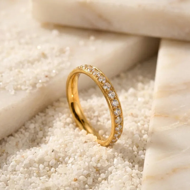 Bague Chevalière Plaqué Or – Pierres Naturelles