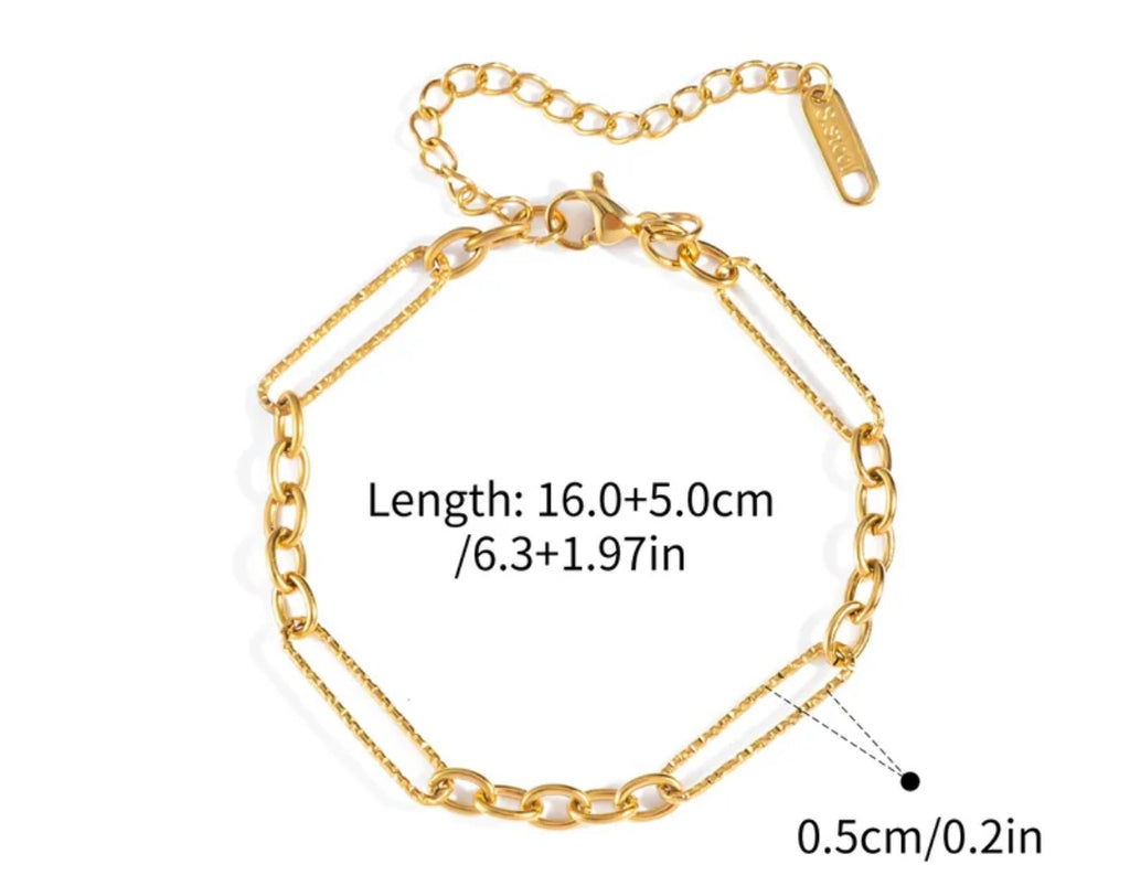 Bracelet et collier en or plaquée