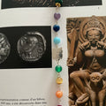 ✨ Bracelet Artisanal “Hibou d’Athéna” – Plaqué Argent Pierres des Chakras (Pièce Unique)