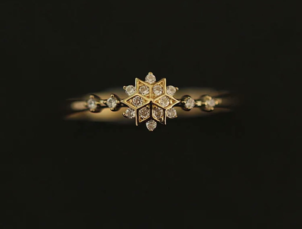 La bague de flocon de neige