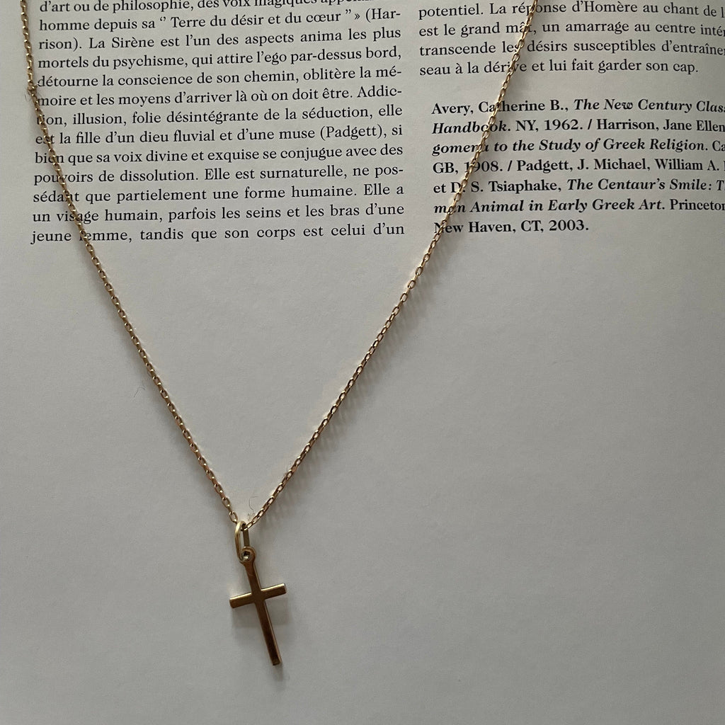 Chaîne en Or avec Croix des Dieux –  Or