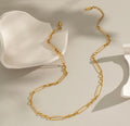 Bracelet et collier en or plaquée