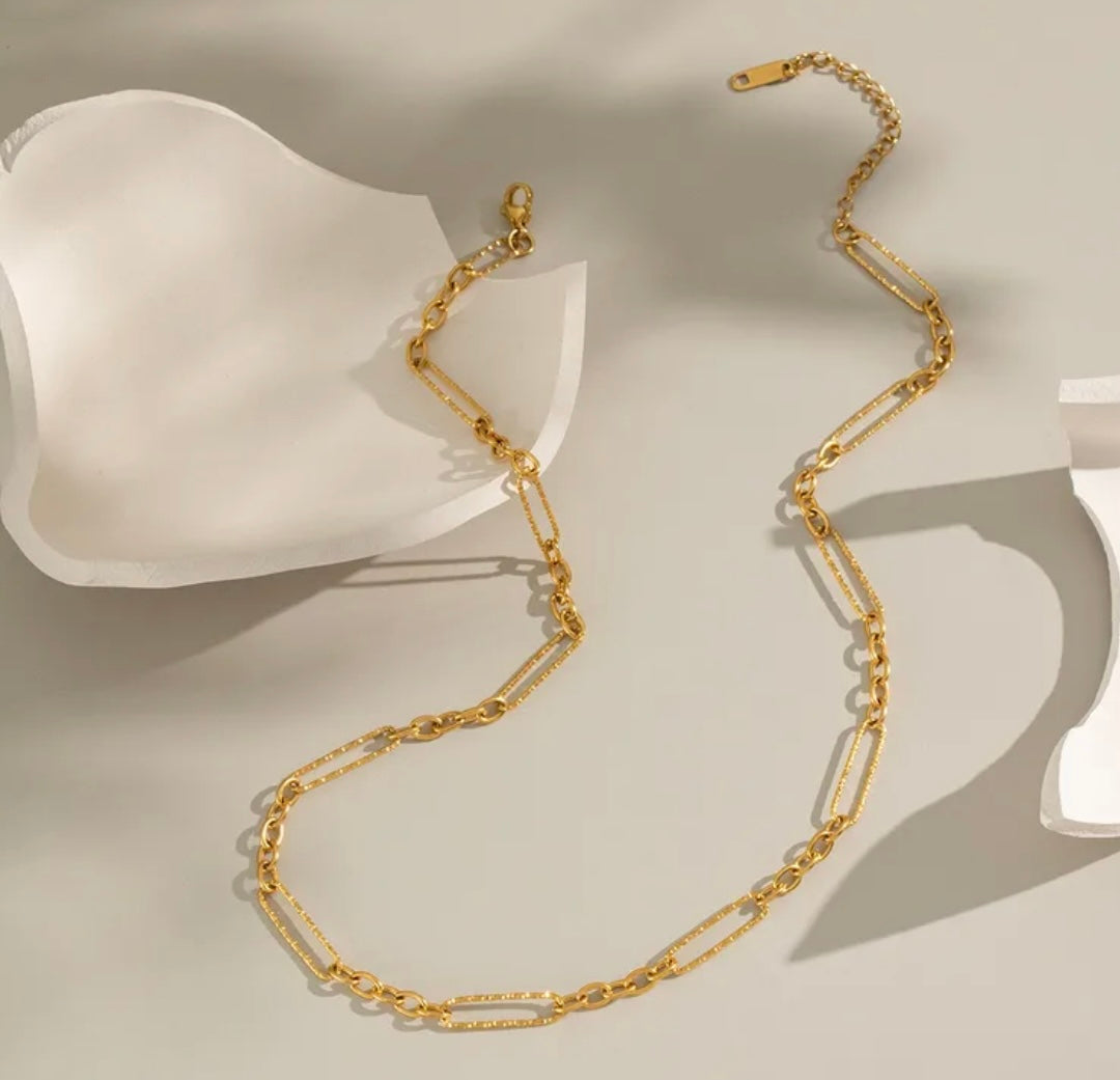 Bracelet et collier en or plaquée