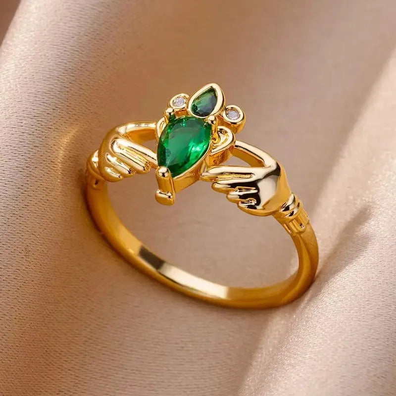 Bague Chevalière Plaqué Or – Pierres Naturelles