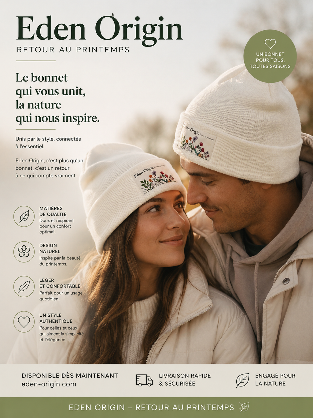 Bonnet “Retour au Printemps”