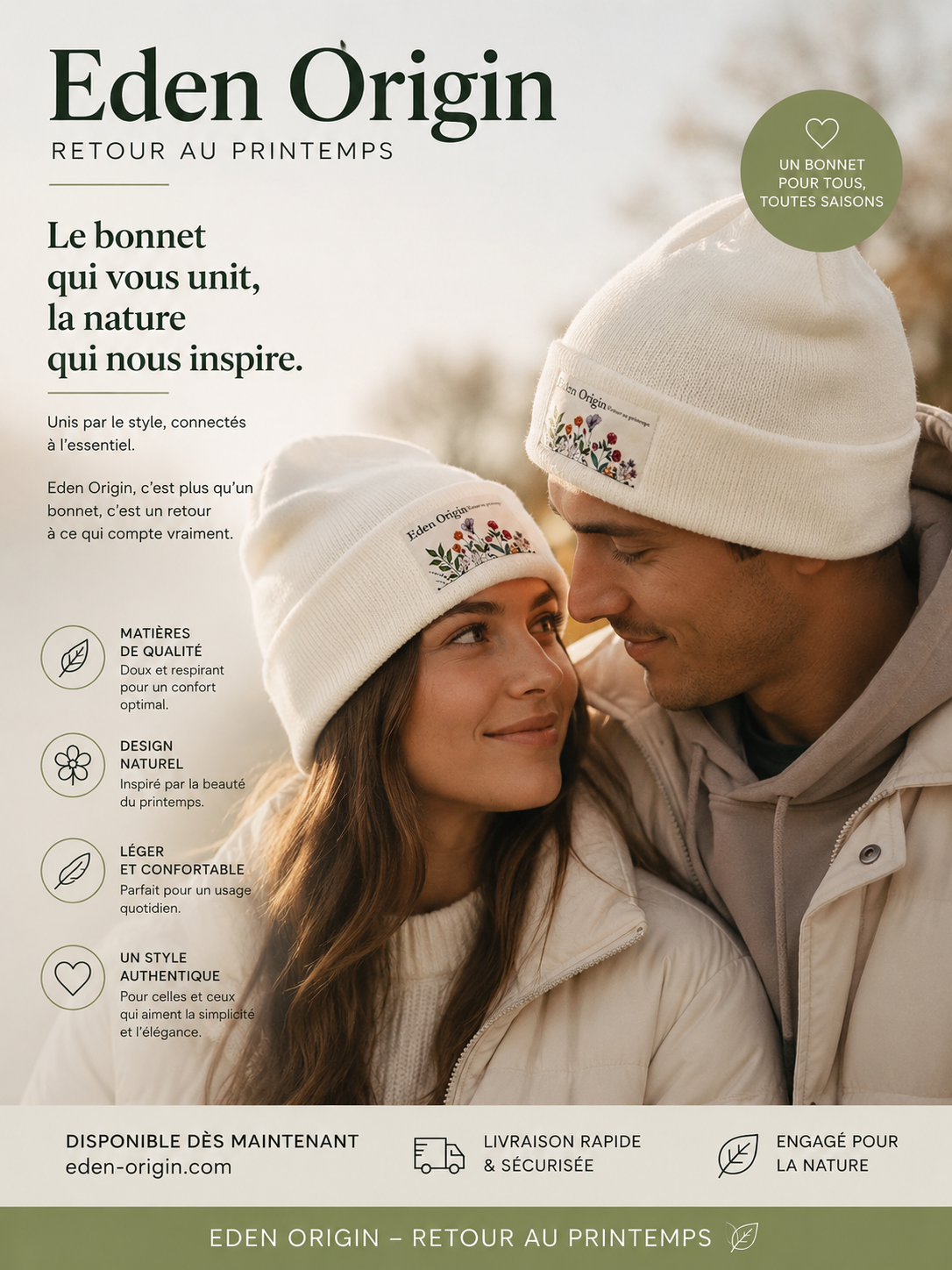 Bonnet “Retour au Printemps”