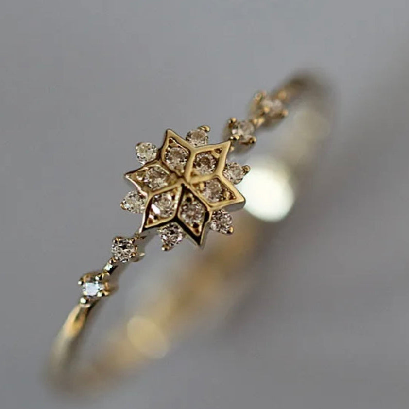 La bague de flocon de neige