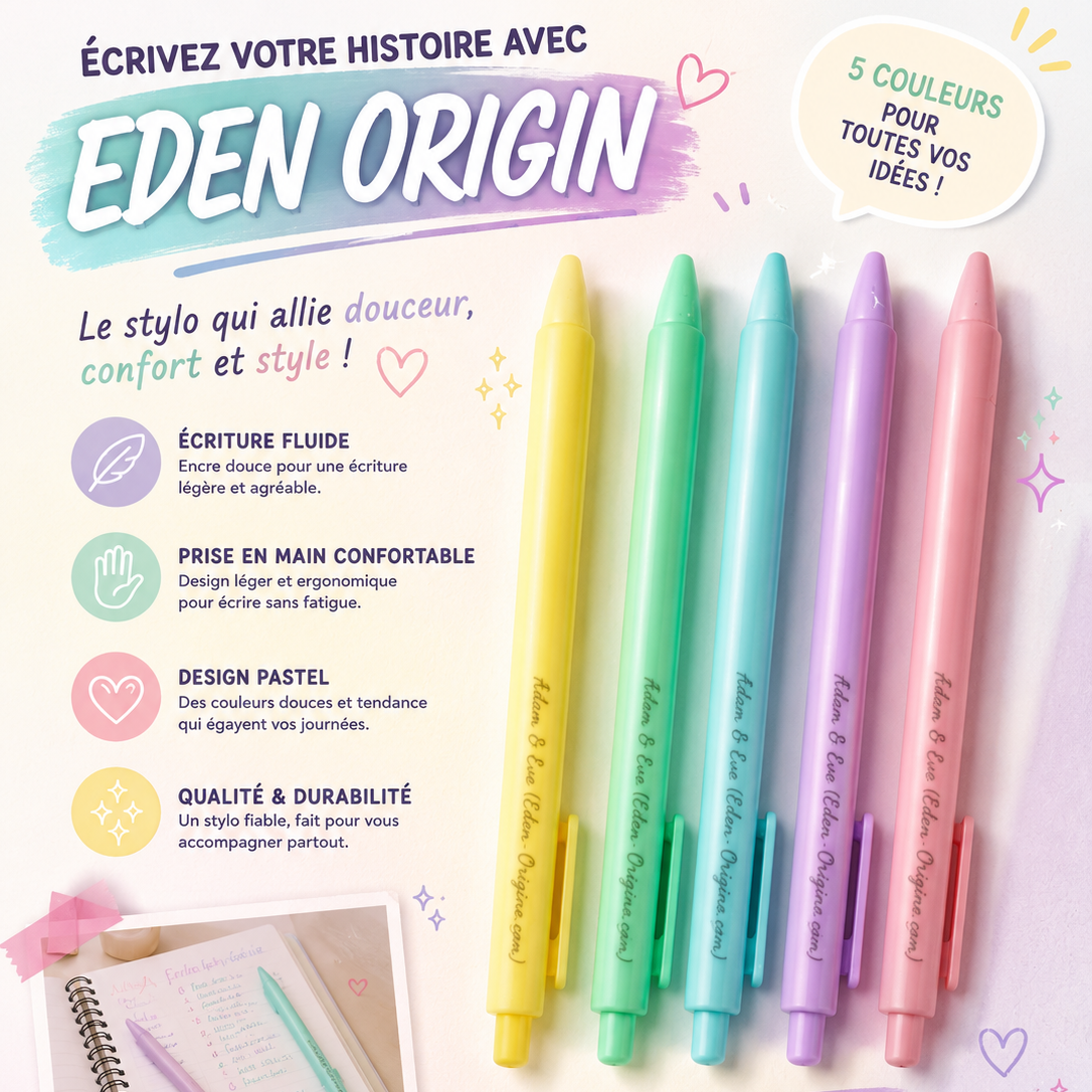 Ajoutez gratuitement  Stylo BIC – Édition Carnet Eden Origin