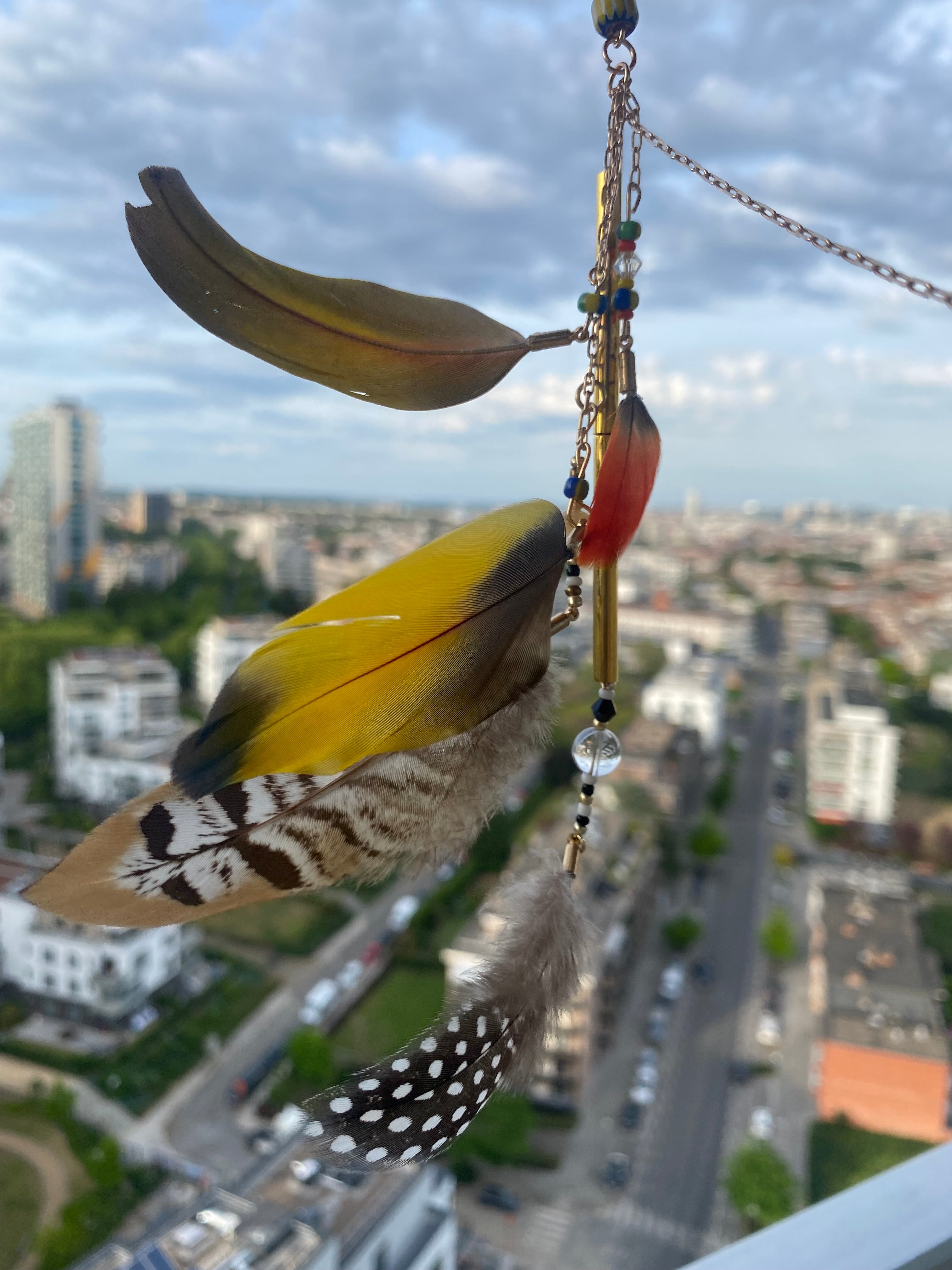 Boucles d’oreilles Plumes Spirituelles – Édition Cérémonie