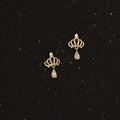✨ Boucles d’oreilles Couronne – Élégance royale discret