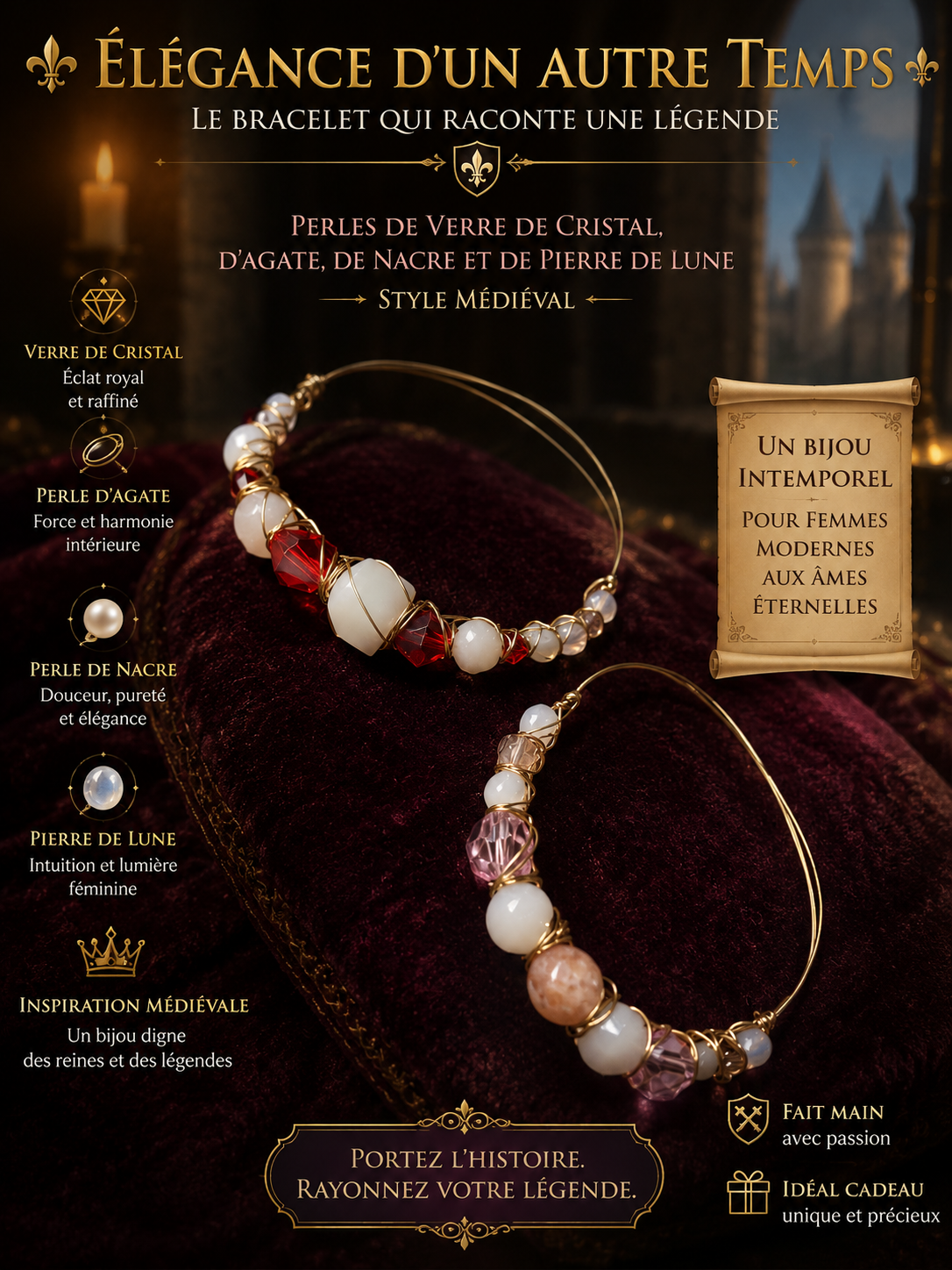 Bracelet sur mesure & unique d'un autre temps