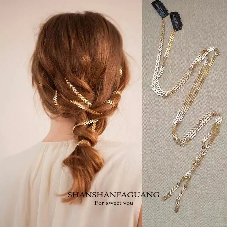 Chaîne pour Cheveux – Élégance & Lumière printemps été